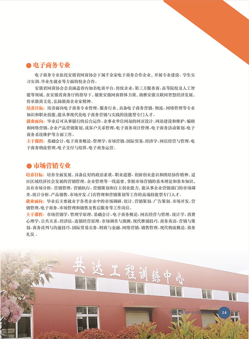 合肥共達職業(yè)技術(shù)學(xué)院－2022年秋季普通高考招生宣傳冊