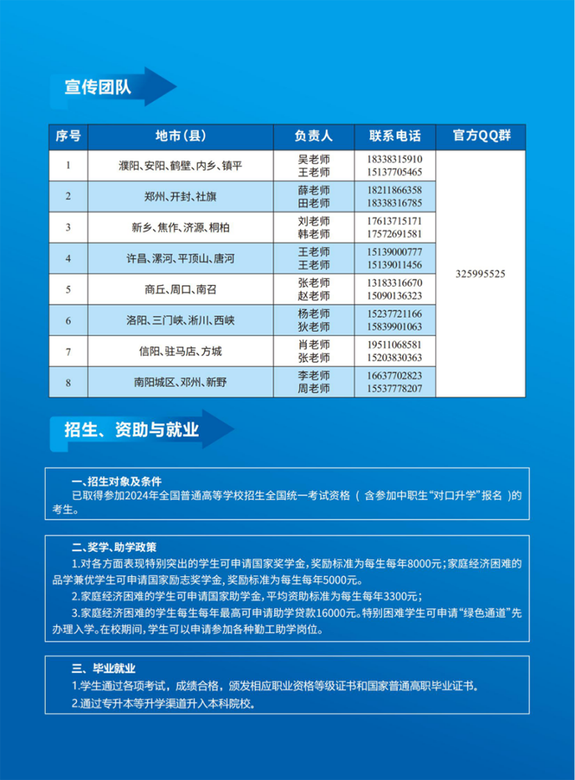 南陽科技職業(yè)學院－2024年普招（含對口）招生簡章